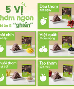 Bánh Cuộn Nhân Kem Mămmy – Mềm Xốp Dễ Tan, 5 Vị Trái Cây Tự Nhiên Cho Bé Ăn Dặm Từ 1 Tuổi