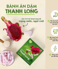 Bánh ăn dặm Mammy vị Thanh Long 12g cho bé từ 6 tháng – tan nhanh, dễ ăn, bổ sung canxi, hỗ trợ tiêu hóa khỏe