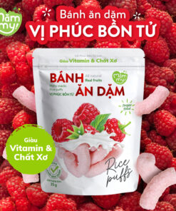 Bánh ăn dặm vị Phúc Bồn Tử Mămmy – Giàu Vitamin & Chất Xơ, vị chua ngọt tự nhiên kích thích vị giác cho bé