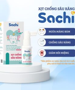 Xịt Chống Sâu Răng Sachi 30ml | Ngừa Mảng Bám, Giảm Hôi Miệng, Làm Sạch Khoang Miệng Cho Bé Từ 1 Tuổi