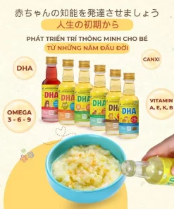 Dầu Ăn Dặm DHA Cho Bé Từ 6 Tháng – Bổ Sung Omega 3-6-9, Canxi, Vitamin A-E-K-B – Chai 55ml / 100ml