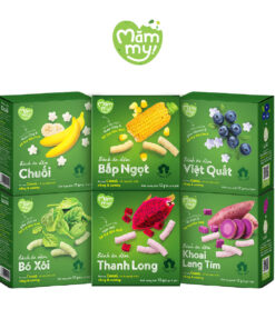 Bánh Ăn Dặm Mămmy Cho Bé – Rau Củ Trái Cây Tự Nhiên | 6 Hương Vị Độc Đáo, Giàu Dinh Dưỡng, Tan Nhanh