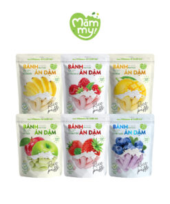 Bánh ăn dặm Mămmy 35g cho bé | 6 vị trái cây tự nhiên | Bánh tan nhanh, dễ ăn, giàu Vitamin & Chất xơ