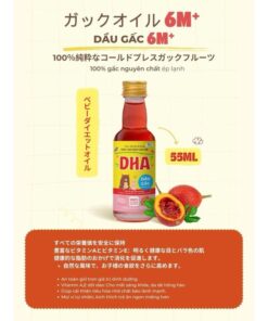 Dầu Gấc Ép Lạnh Cho Bé Từ 6 Tháng – Bổ Sung DHA, Vitamin A & E Tự Nhiên, Tăng Sức Đề Kháng, Sáng Mắt Hồng Da