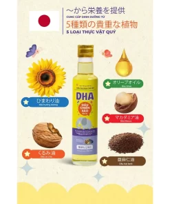 Dầu Chiên Xào DHA Cho Bé 250ml – 5 Loại Dầu Thực Vật Quý Giàu Omega 3-6-9 Giúp Bé Phát Triển Toàn Diện