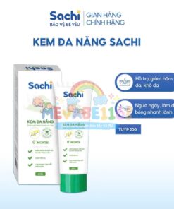 Kem đa năng Sachi 0+ cho bé – Kem dưỡng da chiết xuất thiên nhiên Witch Hazel làm dịu và phục hồi da an toàn