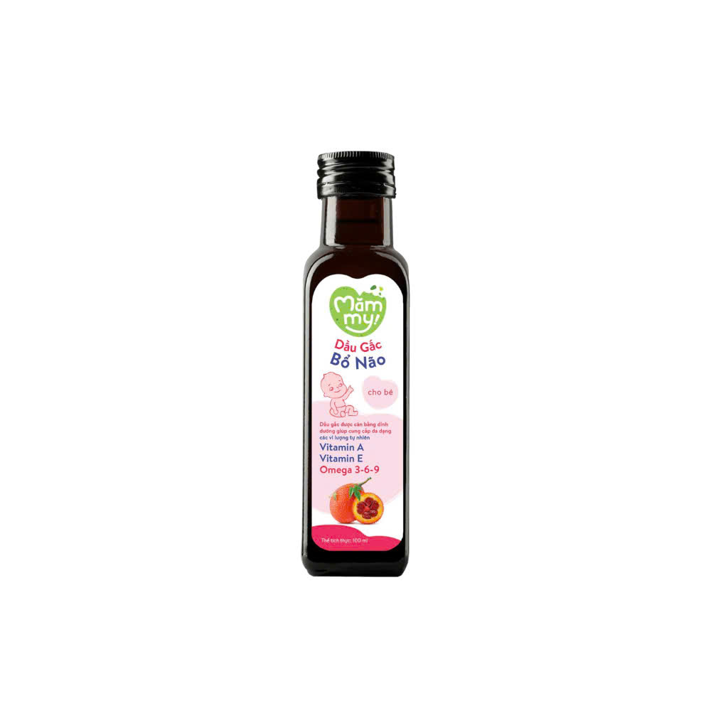 Dầu Gấc Bổ Não Mammy Cho Bé Giàu Vitamin A, E, Omega 3-6-9 – Hỗ Trợ Phát Triển Não Bộ & Thị Lực