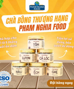 Chà Bông Thượng Hạng Phạm Nghĩa Food – Dành Cho Bé Ăn Dặm Từ 8 Tháng, Đầy Đủ Dưỡng Chất, Tiện Dụng Và An Toàn – ISO 22000