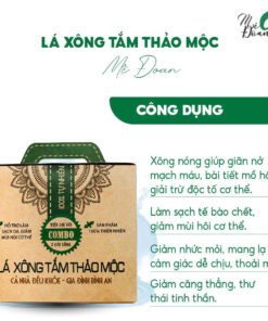 Lá Xông Tắm Thảo Mộc Mệ Đoan – Combo 2 Gói, Giảm Căng Thẳng, Thải Độc, Giảm Mùi Cơ Thể