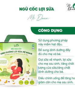 Ngũ Cốc Lợi Sữa Mệ Đoan – Gọi Sữa Nhanh, Bổ Dưỡng Cho Mẹ Sau Sinh, Tăng Chất Lượng Sữa