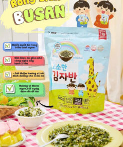 Rong Biển Busan Hàn Quốc 40g – Rong Biển Ăn Liền Giàu Dinh Dưỡng, Không Tan Nhờn, Thơm Ngon Cho Cả Gia Đình